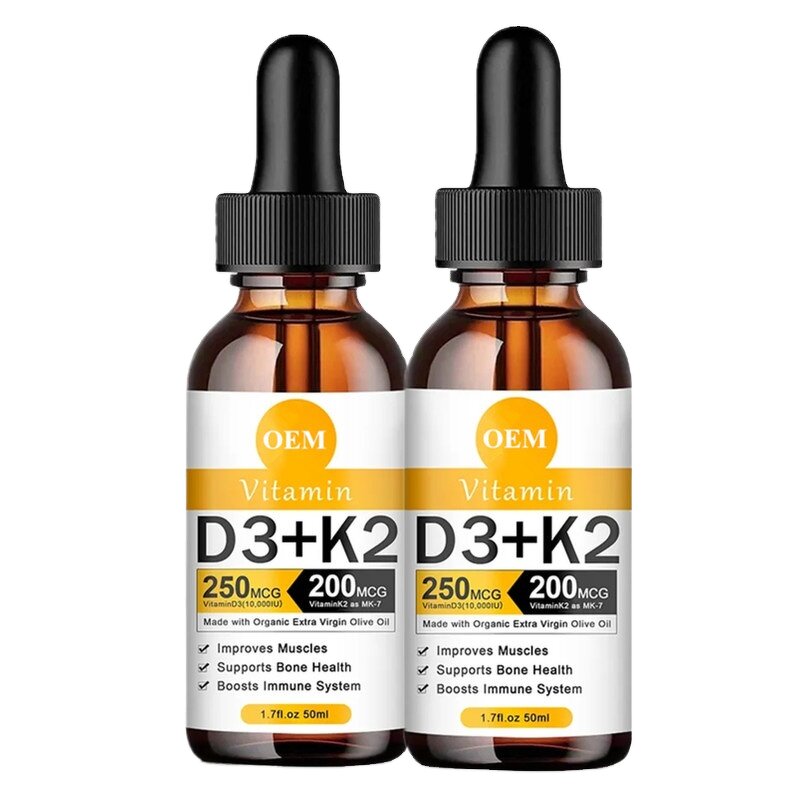 Vitamin D3 K2 Fish Oil Drops Manufacturer - Omega 3 for Bone, Joint & Brain Health