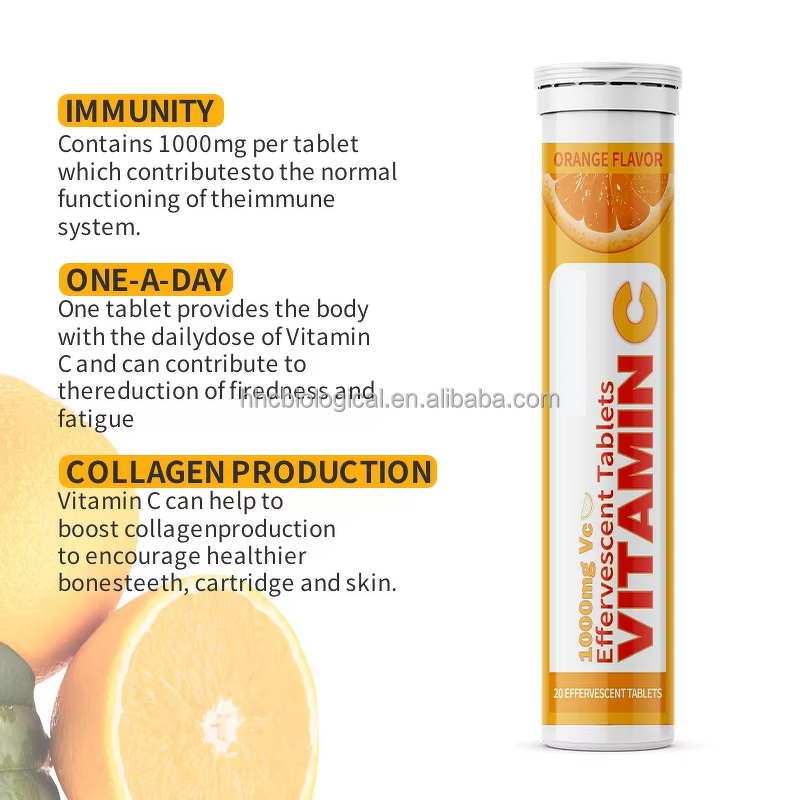 Custom Vitamin Effervescent Tablet Manufacturer - GMP Compliant, Fruit Flavor for Adults