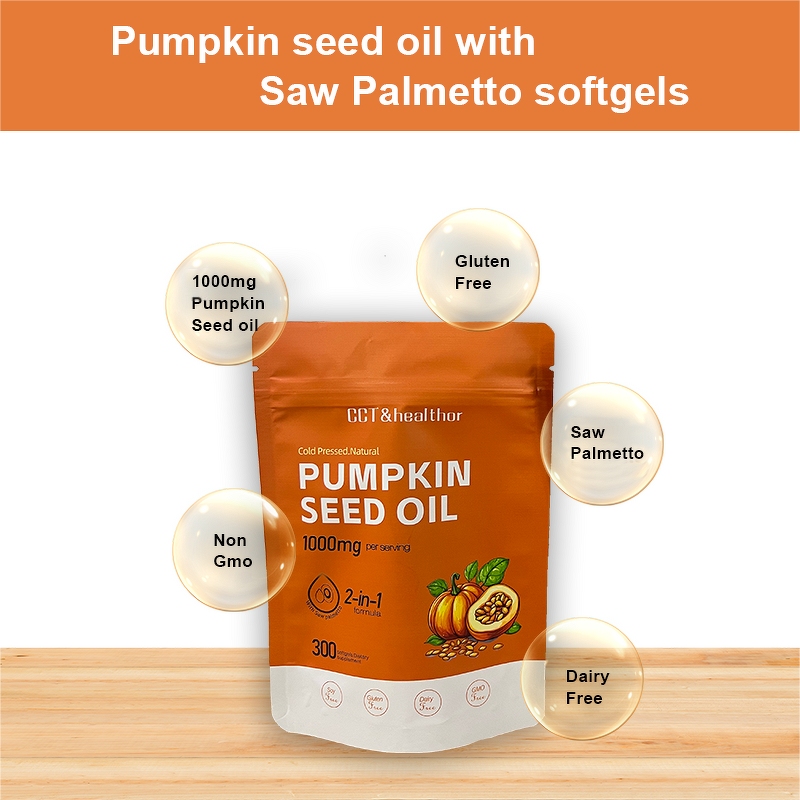 Pumpkin Seed Oil Softgels Manufacturer - 300 Count 2:1 Formula for Hair & Heart Health