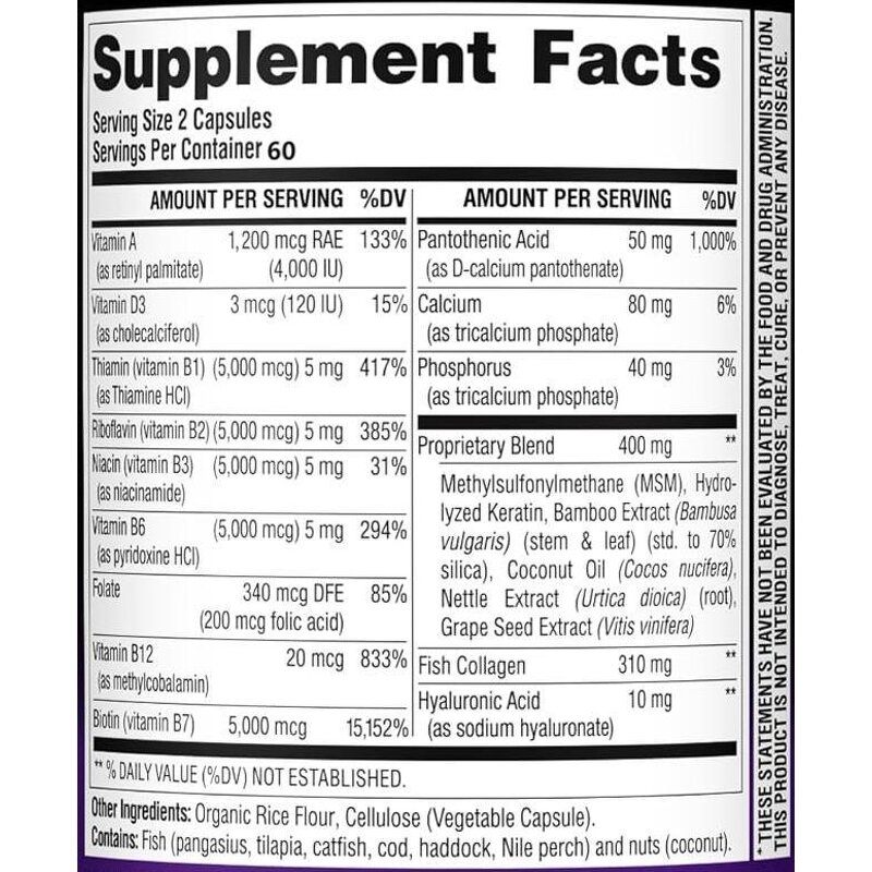 Hair Growth Vitamin Capsules Manufacturer - Herbal with Biotin for Adult Women & Private Label