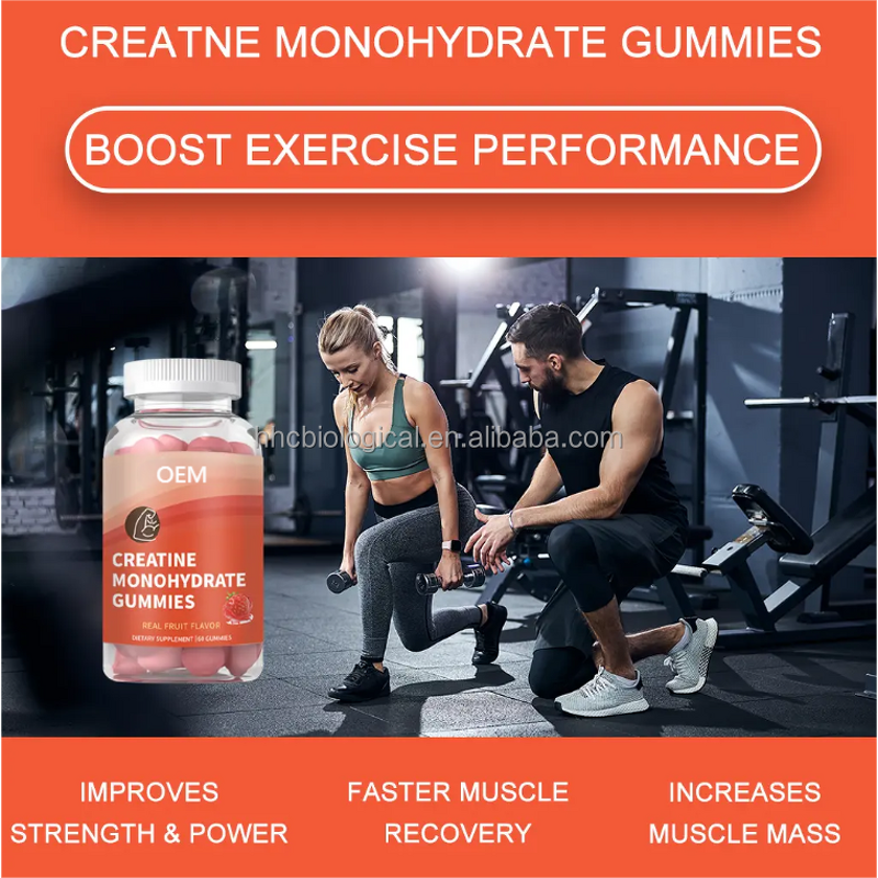 Creatine Monohydrate Gummies Manufacturer - Halal Certified 3000mg for Sports Nutrition