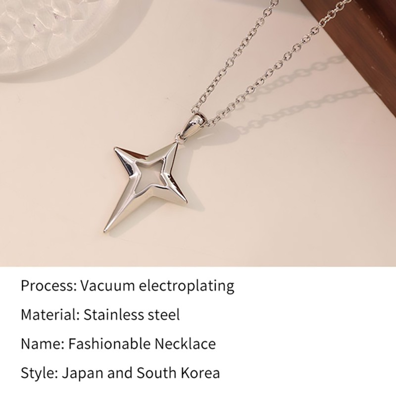 Stainless Steel Star Necklace Supplier - Hollow Star Choker Dainty Stainless Steel Jewelry