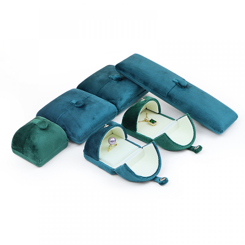 Velvet Jewelry Box Supplier - Custom Logo Double Opening Gift Box Bracelets Necklaces