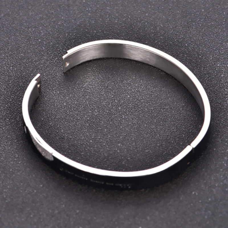 Stainless Steel Couple Bracelet Set Factory - Anniversary Gift Love Bangle PVD Plated