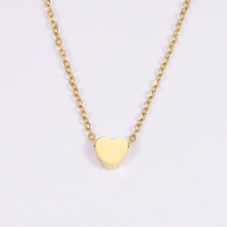 Stainless Steel Heart Pendant Necklace Factory - Waterproof Gold Plated Valentine Gift