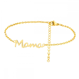 Stainless Steel Bracelet Factory - Personalized Mama Letter Gold Plated Mother's Day