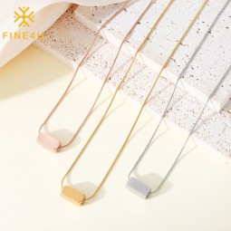 Stainless Steel Rectangle Pendant Factory - Waterproof Brushed Finish Custom Engraving