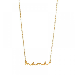 Stainless Steel Pendant Necklace Supplier - Custom Mom Mama Gold Plated Mother's Day Gift