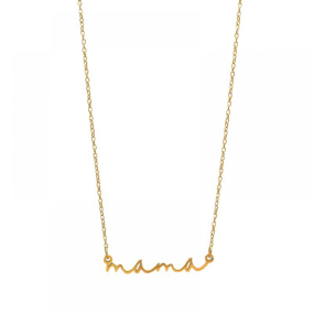 Stainless Steel Pendant Necklace Supplier - Custom Mom Mama Gold Plated Mother's Day Gift