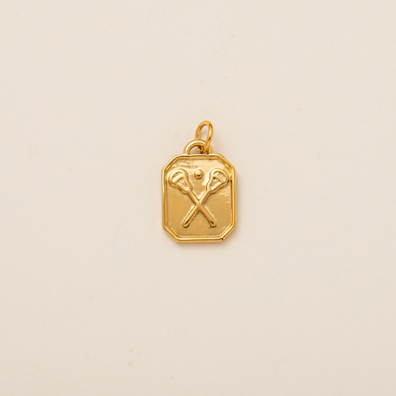 Stainless Steel Pendant Charms Supplier - DIY Live Mouth Chain Sports Food 18K Gold Plated