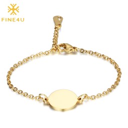 Stainless Steel Bracelet Factory - Custom Engraved Gold Plated Women Jewelry