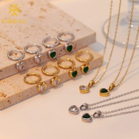 Stainless Steel Jewelry Set Factory - Gold Plated Bow Knot Women Jewelry Non Tarnish