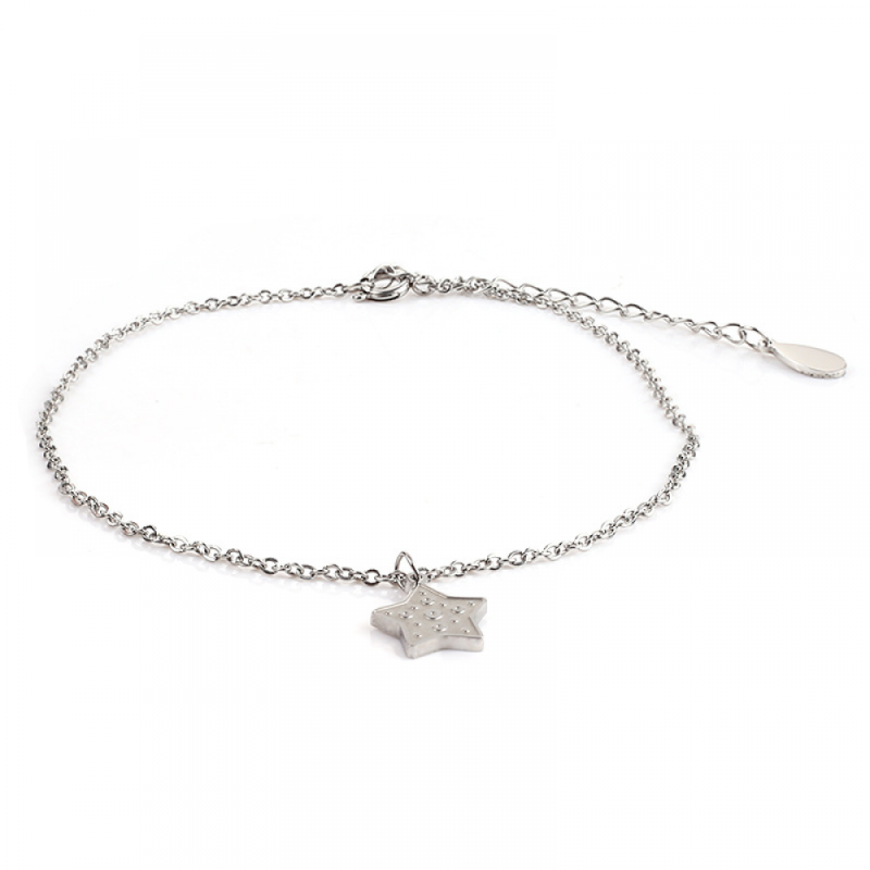 Stainless Steel Anklets Factory - PVD Plated Star Non Tarnish Water Proof Women 2024