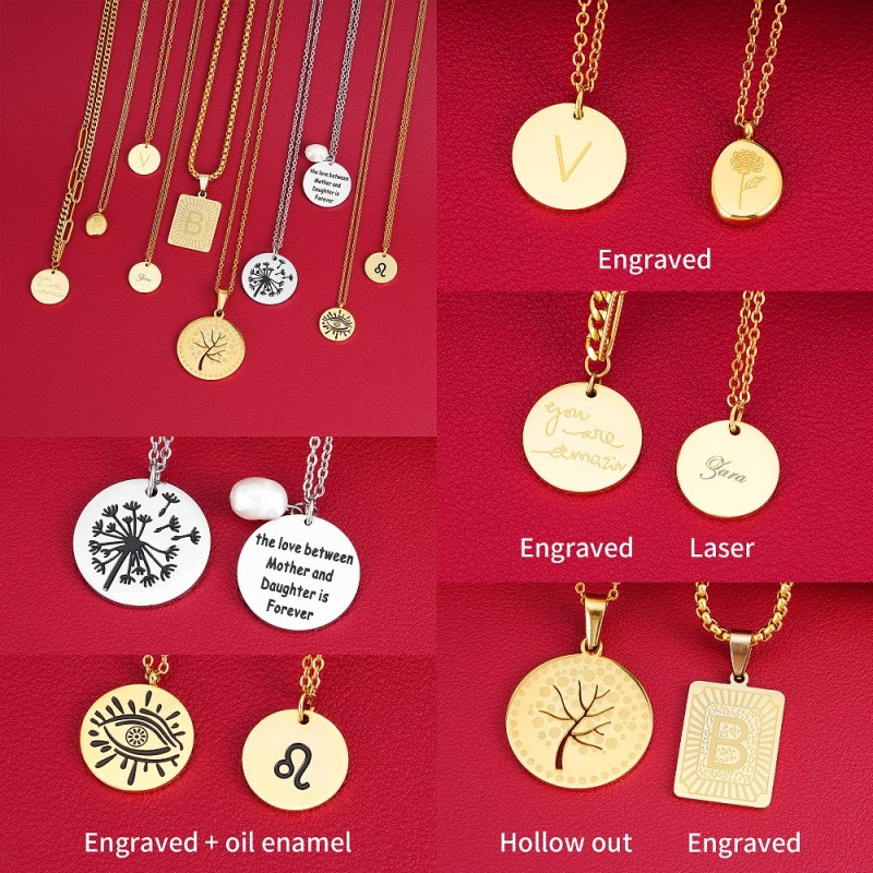 Stainless Steel Heart Pendant Necklace Supplier - Gold Plated Box Chain Valentine Gift