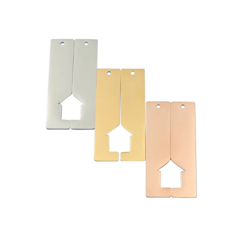 Stainless Steel Keychains Manufacturer - Personalized Family Gift Blank Bar Motel Rectangle