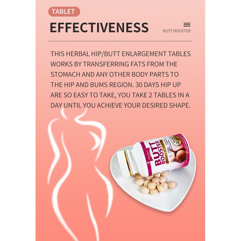 Butt Enhancement Capsules Manufacturer - Female Beauty Supplement for Hip Enlargement