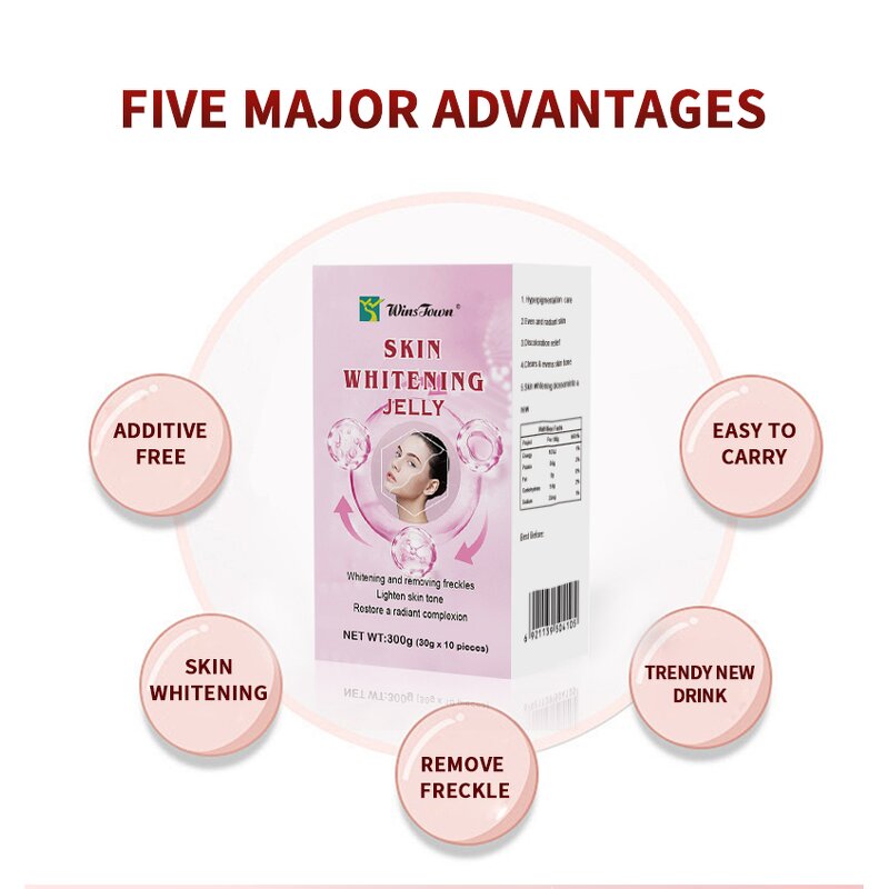 Skin Whitening Jelly Dietary Supplement - Natural Plant Extract for Gentle Daily Nutrition