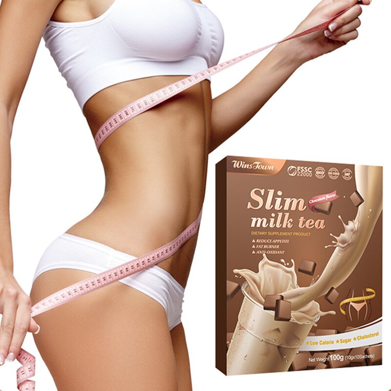 Chocolate Slim Milk Tea Manufacturer - Natural Flavor Fat Loss Dietary Supplement for Adults