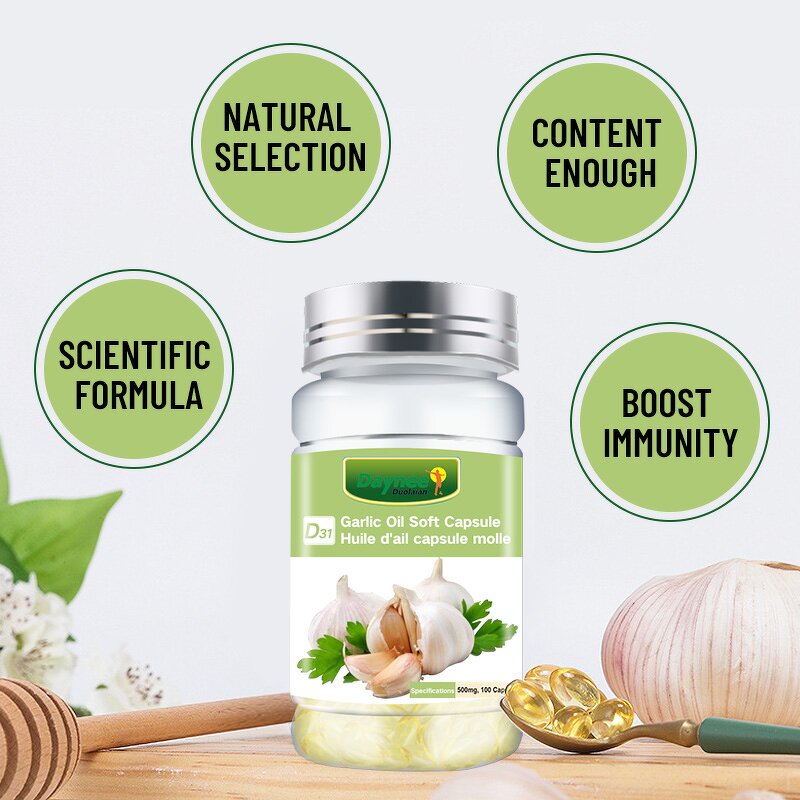 Garlic Oil Softgel Manufacturer - Vegan Health Supplement for Immune Support