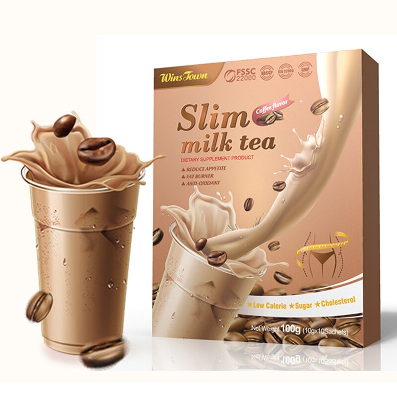 Slimming Milk Tea Manufacturer - Custom Coffee Flavor for Adults Box Packaging