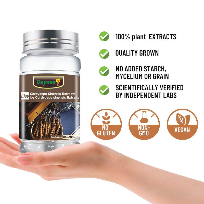 Cordyceps Sinensis Extract Capsules Manufacturer - Private Label Organic Herbal Supplements