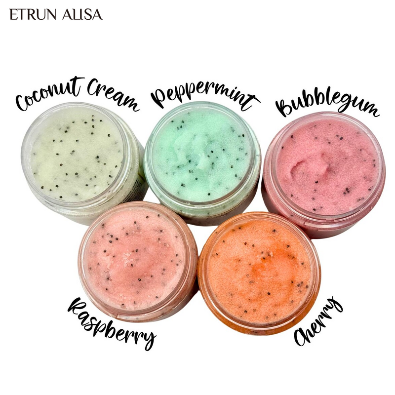 Vegan Lip Scrub Set Manufacturer - Organic Exfoliating & Moisturizing in 5 Flavors