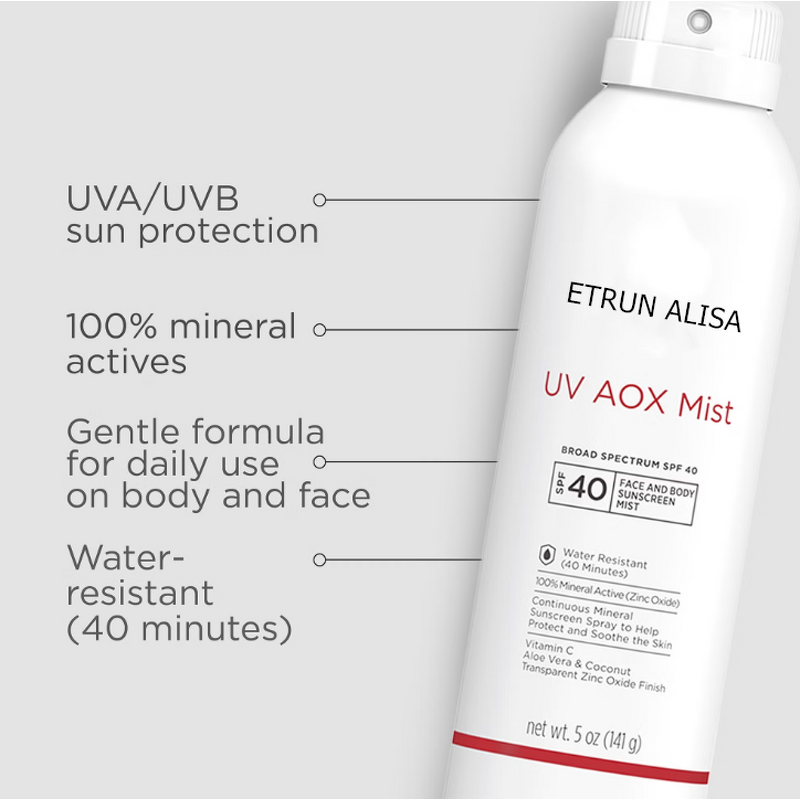 Zinc Oxide Sunscreen Spray Manufacturer - SPF 40 Broad Spectrum with Antioxidants