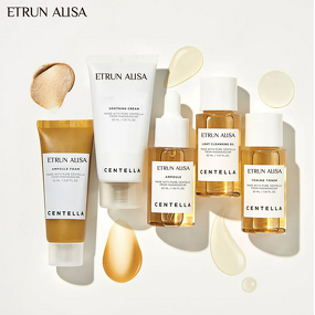 Centella Skincare Set Manufacturer - Organic Calming Brightening Travel Kit