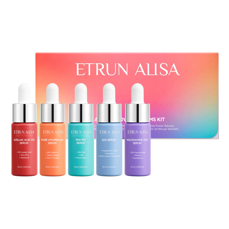 Niacinamide Vitamin C Serum Kit Manufacturer - Private Label Mini Size PHA Skincare Set