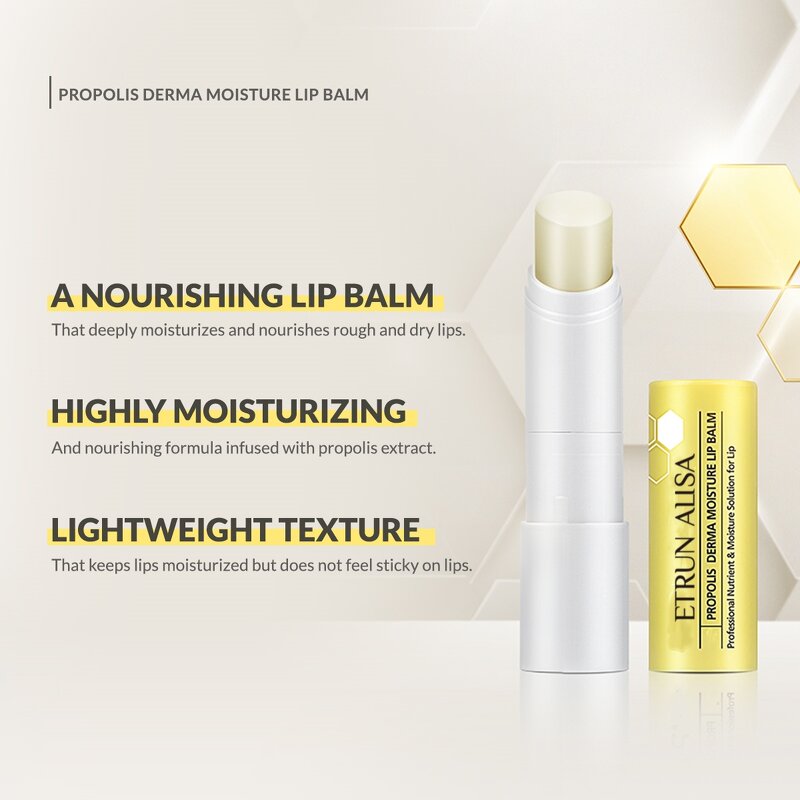 Propolis Lip Balm Manufacturer - Private Label Derma Moisture for Dry Lips