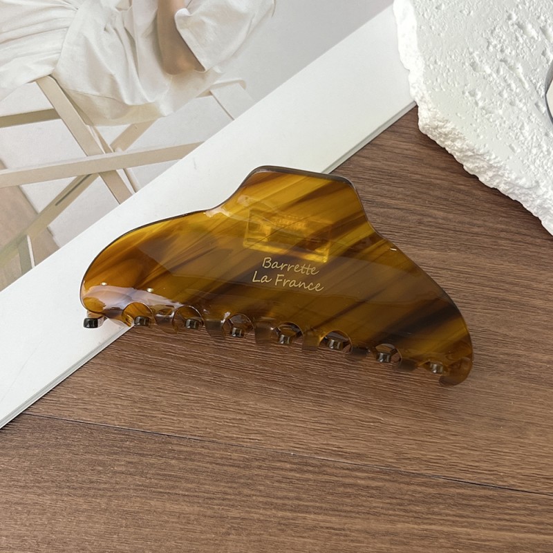 Acetate Claw Supplier - Elegant Vintage Large Acetate Hair Claw Clip Women's Big Clamp Hair Accessory Daily Use