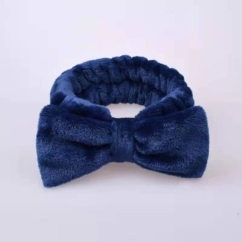 Headband Manufacturer - 2025 New Women's Coral Velvet Bow Headband Wide Edge Face Multicolor Plush Headband