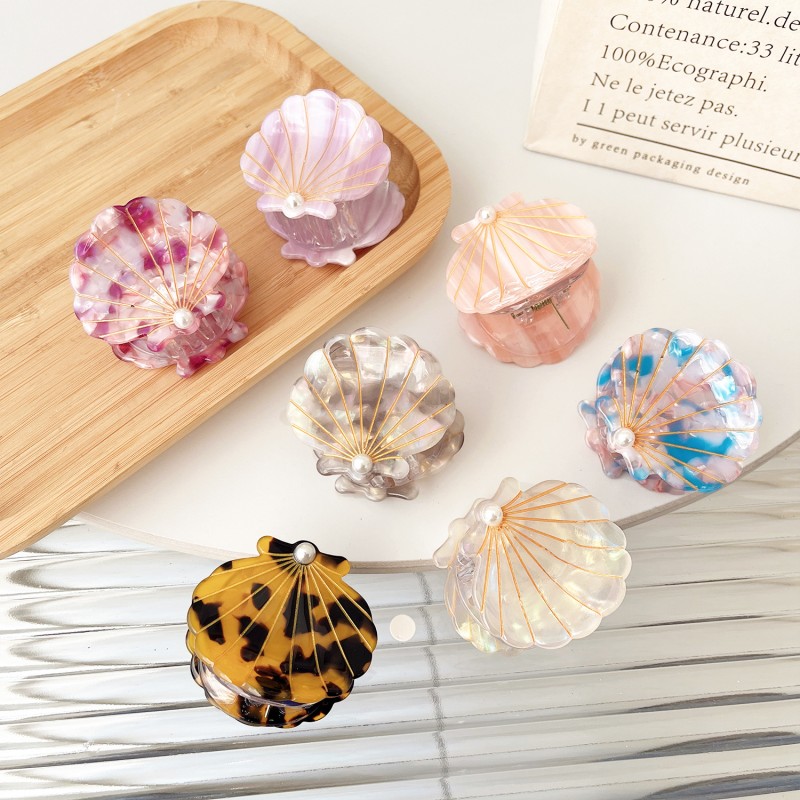 Ocean Hairpin Supplier - 2025 New Arrival the Original Design Simple Atmosphere Ocean Series Jewelry Shell Pvc