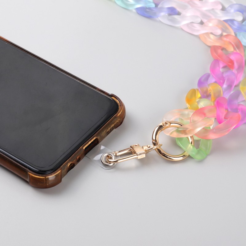 Candy Chain Supplier - Fashion Personality Cute Girl Bag Chain Candy Colored Frosted Transparent Custom Length
