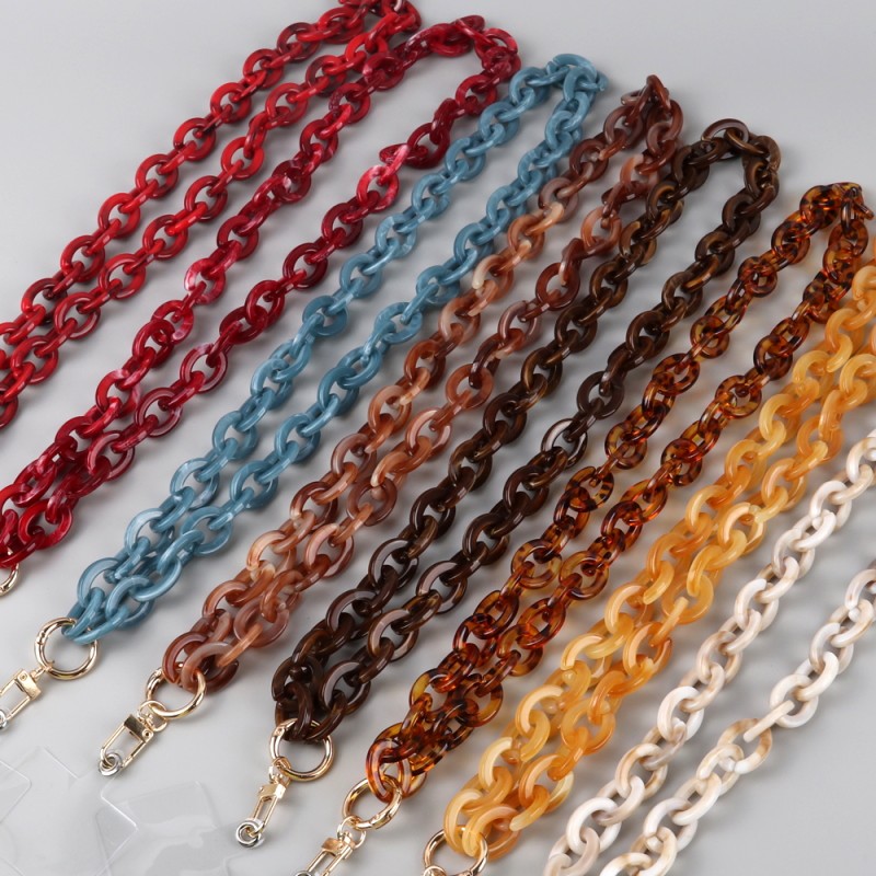 Anti-loss Chain Factory - Hot New Summer Mobile Phone Anti-loss Chain Acrylic 80cm Long Neck Phone Chain Amber