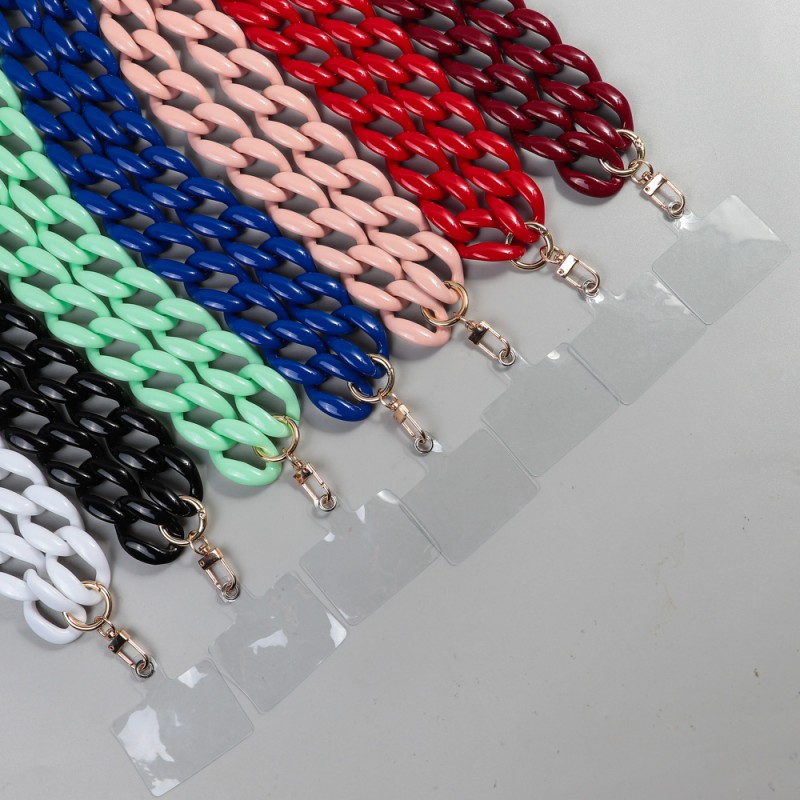 Vintage Chain Supplier - Wholesale Mobile Phone Lanyards Vintage Long Necklace 120cm Crossbody Chain Glossy