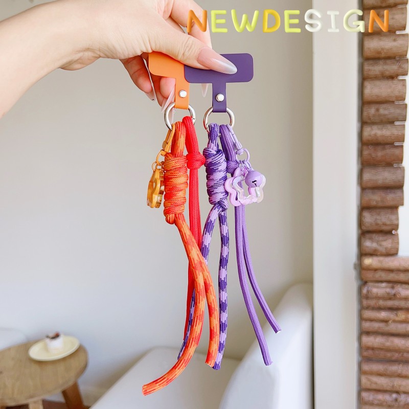 Pentagram Lanyard Manufacturer - Multicolor Pentagram Personality Pendant Phone Lanyard Trendy Small Woven Belt