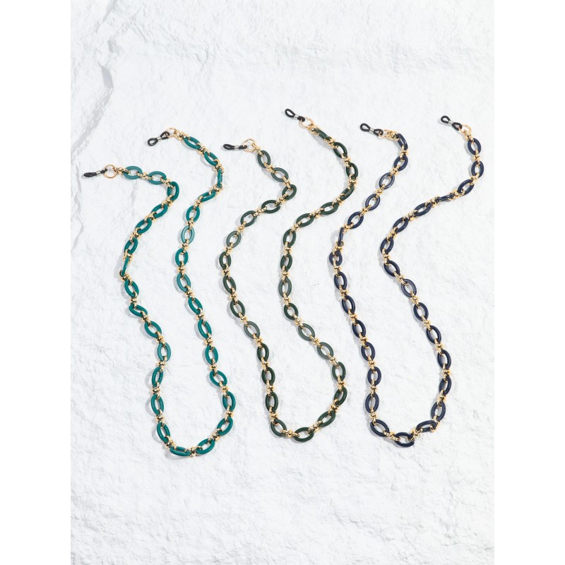 Eyeglass Chain Supplier - Vintage Style New Eyeglass Holder Strap Colored Resin Sunglasses Accessory Customizable