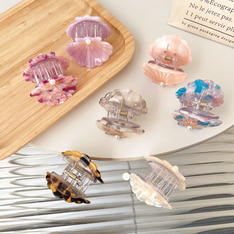 Ocean Hairpin Supplier - 2025 New Arrival the Original Design Simple Atmosphere Ocean Series Jewelry Shell Pvc