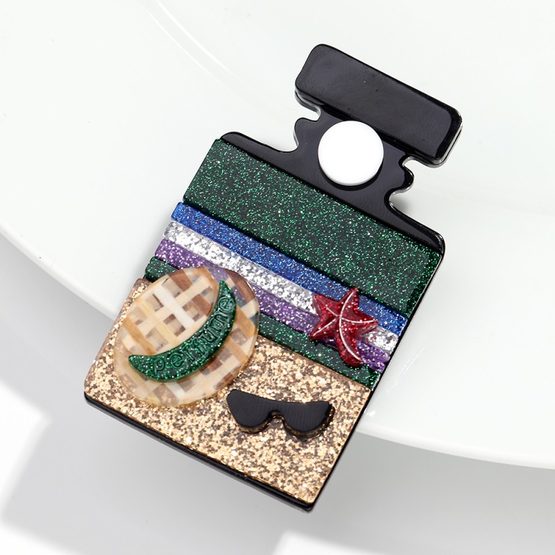 Bag Pin Factory - Cute Casual Clothing Accessories Bag Pin Colorful Glitter Patchwork Beach Starfish Sunglasses