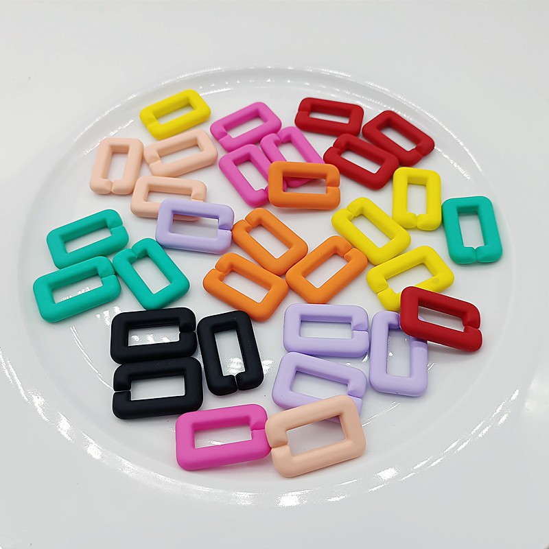 Geometric Button Manufacturer - Fashion Simple Geometric Resin Button Whole Package Candy Color Frosted Surface Cutout