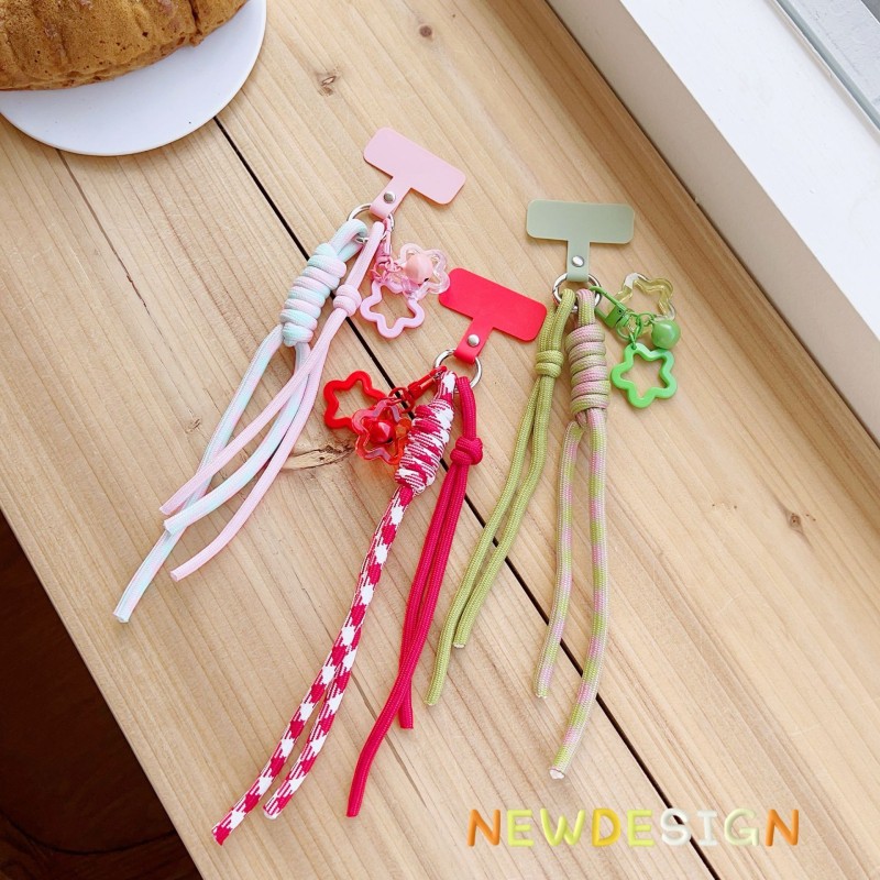 Pentagram Lanyard Manufacturer - Multicolor Pentagram Personality Pendant Phone Lanyard Trendy Small Woven Belt