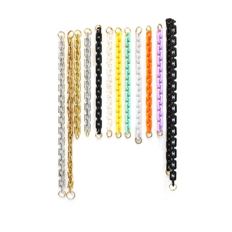 Resin Chain Factory - Bohemia Casual Geometric Resin Chain Multicolor Round Shape Chunky Acrylic Long Link