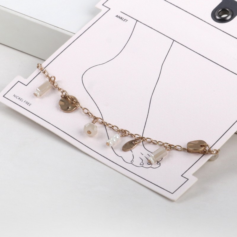 Bohemian Anklet Manufacturer - Wholesale European American Korean Popular Bohemian Style Pearl Crystal Alloy Small Pendant