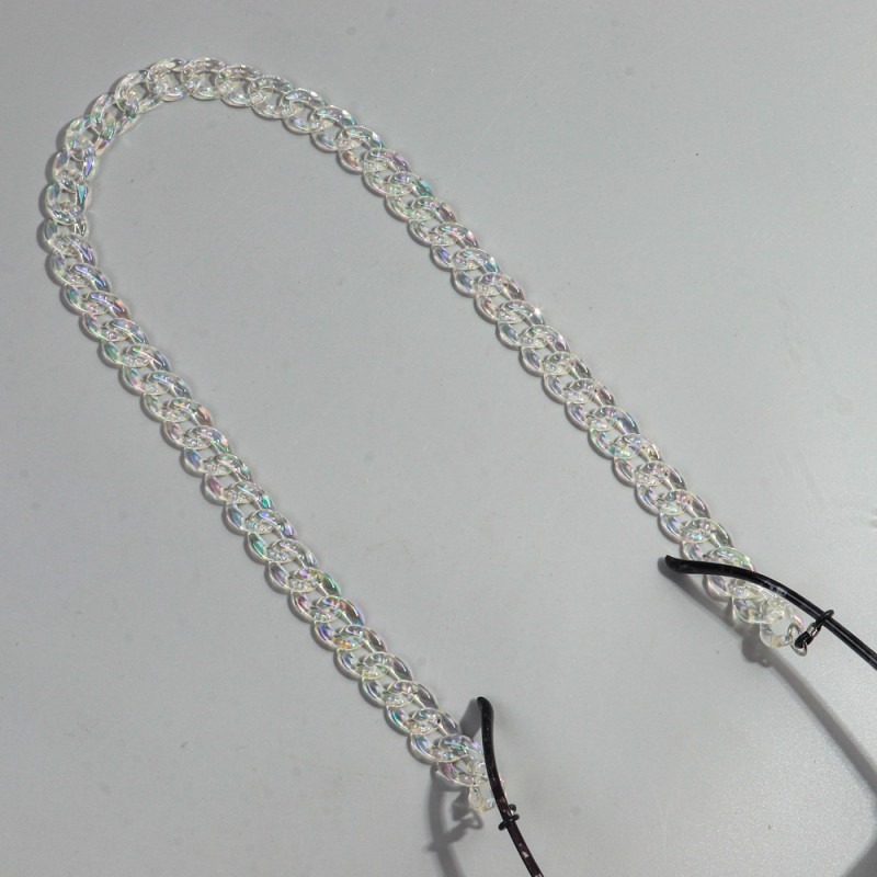 Color Juice Chain Manufacturer - Yiwu Wholesale Factory Price Color Juice Plastic Clear Chain Casual Sunglasses Chain
