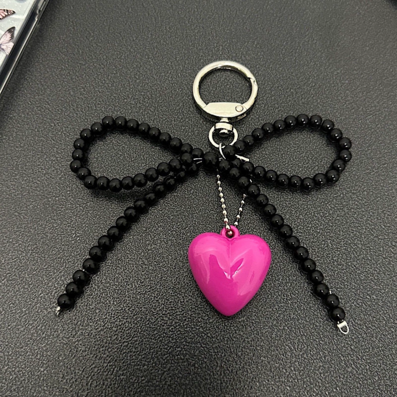 Key Chain Supplier - Fashionable Newest Design Key Chain Charms Pendant Mobile Phone Decoration Clothing Outfit Bow