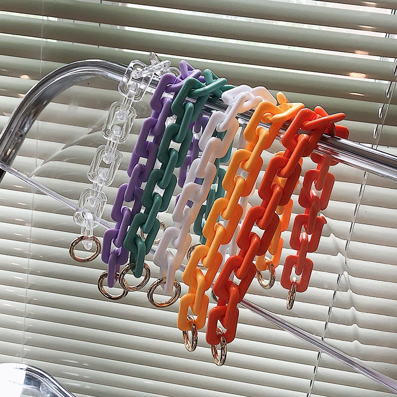 Resin Chain Factory - Bohemia Casual Geometric Resin Chain Multicolor Round Shape Chunky Acrylic Long Link