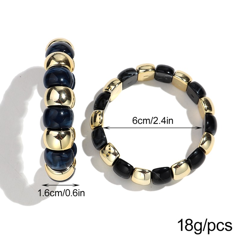 Fashionable Bracelet Manufacturer - Bestselling Fashionable and Unique Women's Hand Jewelry Bangles Geometric CCB Gold