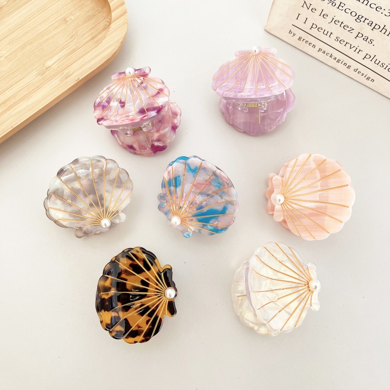 Ocean Hairpin Supplier - 2025 New Arrival the Original Design Simple Atmosphere Ocean Series Jewelry Shell Pvc