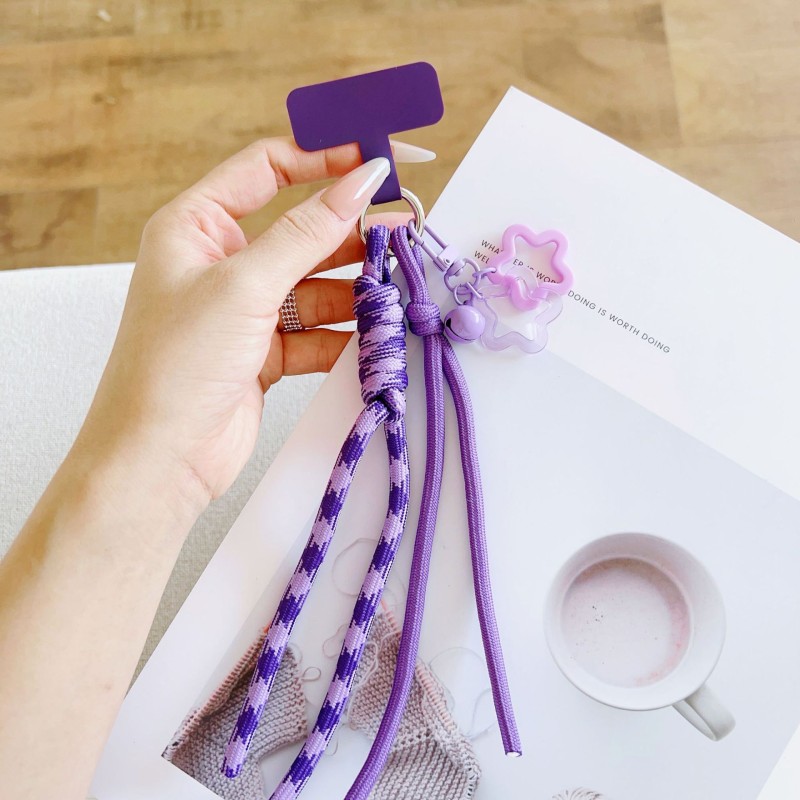 Pentagram Lanyard Manufacturer - Multicolor Pentagram Personality Pendant Phone Lanyard Trendy Small Woven Belt